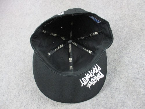 Cappello Stussy Berretto Fitted Uomo 7 3/8 Nero Nuova Era 59FIFTY Peace Dollar All Over - Foto 8 di 11
