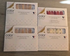 Color Street Nail Polish Strips - Lot of 4 - Assorted Sets New/Sealed