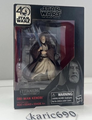 New Disney Star Wars #02 Obi-Wan Kenobi The Black Series Titanium 40th Hasbro