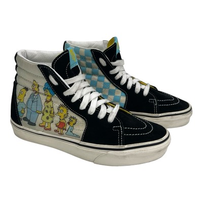 Vans x Simpsons Checker SK8 Hi Tops Sneakers Family Portrait Men 5.5 Women 7