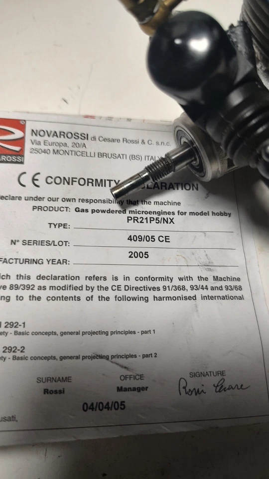 Rb Mod Novarossi P5 .21 长冲程赛车发动机 Rex 品牌我说过比赛吗? — 第 3/4 张图片