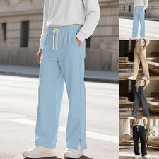 Lightweight Casual Outings Men Casual Pants Jacquard Design Jacquard Texture