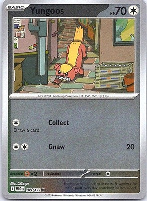 Yungoos Reverse Holo Common ME01: Mega Evolution 109/132 NM