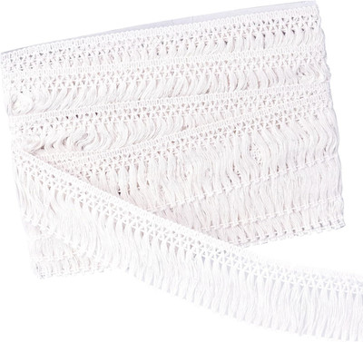 10 Yards X 6Cm Wide Cotton Tassel Fringe Trim Lace Fibre Tassel Fringe Trim for