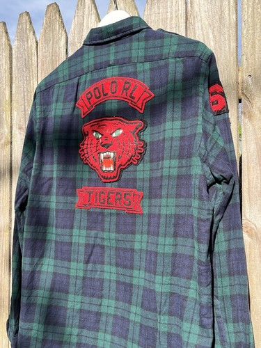Polo Ralph Lauren Classic Fit Tartan Arbeitshemd kariert Tiger Logo Herren Gr. L