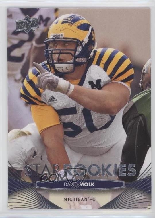 2012 Upper Deck Star Rookies David Molk #65 Rookie RC 0b5