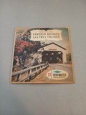 1950's New England Covered Bridges USA VIEWMASTER 3 Reels View Master A-611