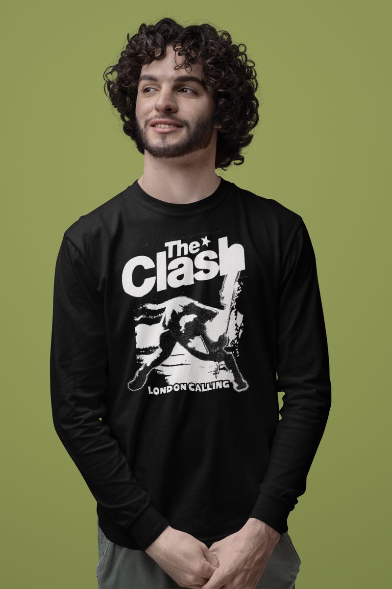 The Clash London Calling Long Sleeve T-Shirt, Sizes S-2XL, 80s