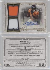 2014 Museum Collection Signature Swatches Dual Relics Gold /25 Montee Ball Auto