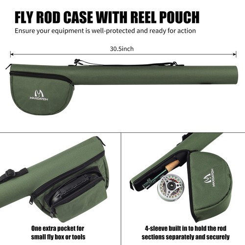 Maxcatch Extreme 3/4/5/6/7/8WT Fly Fishing Rod Combo, Fly Reel,Line,Flies Outfit - Picture 6 of 7