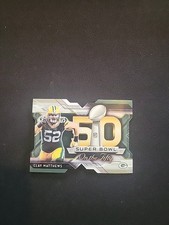 2015 Topps Chrome Super Bowl 50 Clay Matthews Die Cut Card #SBDC-CM