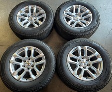 2024-2026 Chevy Silverado Tahoe Suburban 1500 Oem 18 Silver Wheelrim Tire Set