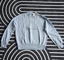Abercrombie Girls Crew Sweatshirt California Size 15-16 Pullover Blue New NWT