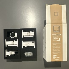Roving Cove Safe Lock Magnetic Cabinet Locks, 8 Locks 2 Keys