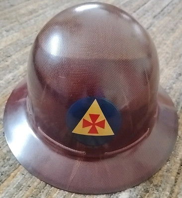 Vintage M.S.A. SKULLGARD Type K CIVIL  DEFENSE FIBERGLASS HARDHAT