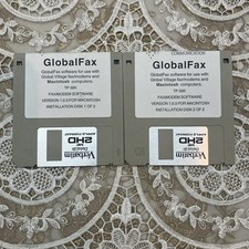 GlobalFax Version 1.03 - 3.5" Floppy Disk Software Apple Macintosh Untested