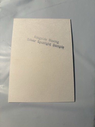 Vintage RINGSIDE BOXING CARD Champion Miguel Angel Gonzales . Error. No Back - Picture 2 of 2