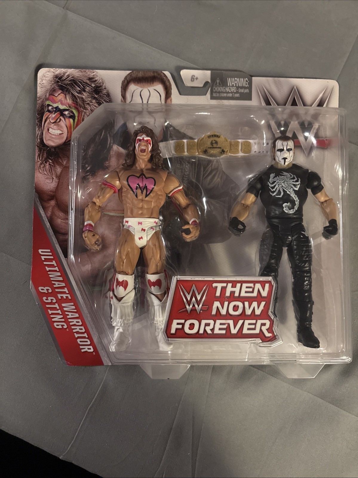 WWE BATTLE PACK THEN NOW FOREVER ULTIMATE WARRIOR & STING ACTION FIGURE 2-PACK