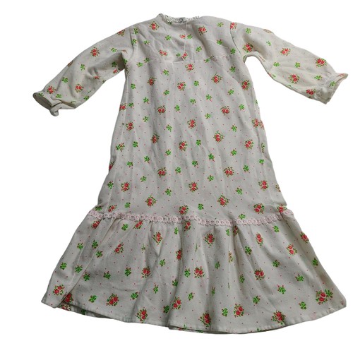 Vintage Nursery Rhyme Floral Cottagecore Long Sleeve Nightgown Girls 4 2090 - Picture 2 of 8