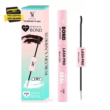 Lash Bond and Seal Waterproof Glue for Eyelash Cluster, Long-Lasting, Strong Hol