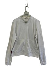 Prada Sport White Full Zip Sweatshirt Jacket XL Made in Turkey 98