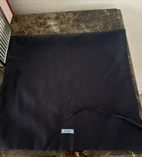 PRADA - Black Satin Finish, Drawstring Dust Travel Bag 27 x 14