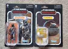 Hasbro Star Wars Vintage Collection The Mandalorian VC166 Carded Grogu VC184 New