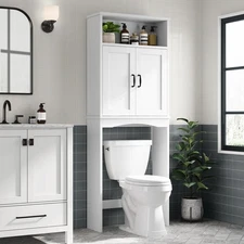 Over The Toilet Storage Cabinet, Over Toilet Storage Bathroom Organizer with ...