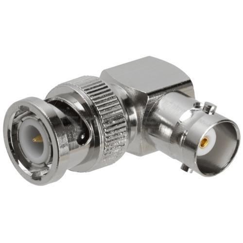 L-shaped BNC Male Right-Angle to Female Coax Coaxial Cable Adapter Connector - Picture 1 of 1