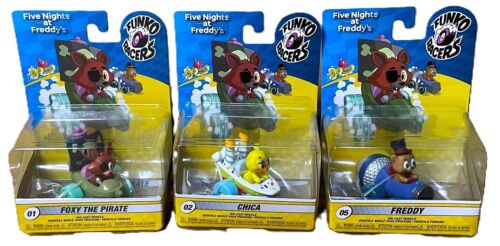 Lot of 3 Funko Racers Five Nights at Freddy's FNAF Foxy #01 Chica #02 Freddy #05