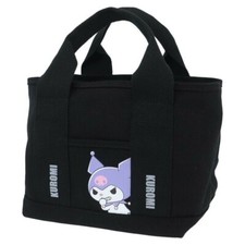 Japan Exclusive  Sanrio Kuromi Canvas Divided Mini Tote Bag Gift