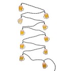 Kurt Adler Beer Mug Light String Set of 10 lights 13 Feet Long Yellow UL0565