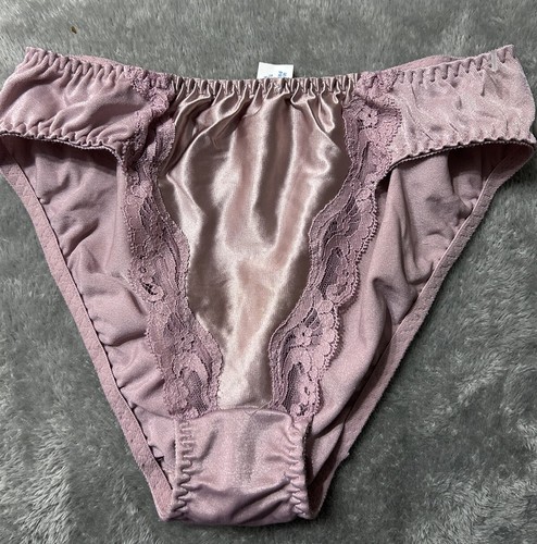 Vintage Vanity Fair Silky Nylon Size M Panties Pink Rosa Hicut Bikini Usa