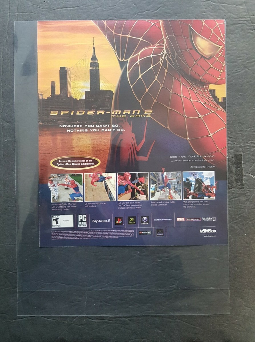 【非売品】スパイダーマン2 THE GAME PS2 販促ポスターB2 Spiderman 2 Game Poster | eBay