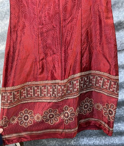 Mini vestido rojo satinado de la década de 1990 capricho capricho brujo vampiro romántico 9/10 - Imagen 5 de 9