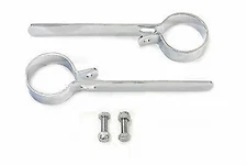 Chrome 2"  Exhaust Hanger Clamp Set for Harley Davidson by V-Twin