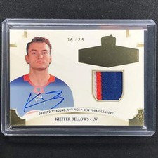 2020-21 The Cup Kieffer Bellows Class Of 2021 Gold Foil Rookie Patch Auto 16/25