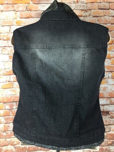 Gilet equitazione donna denim L.E.I nero e grigio taglia small WV40 - Foto 6 di 10