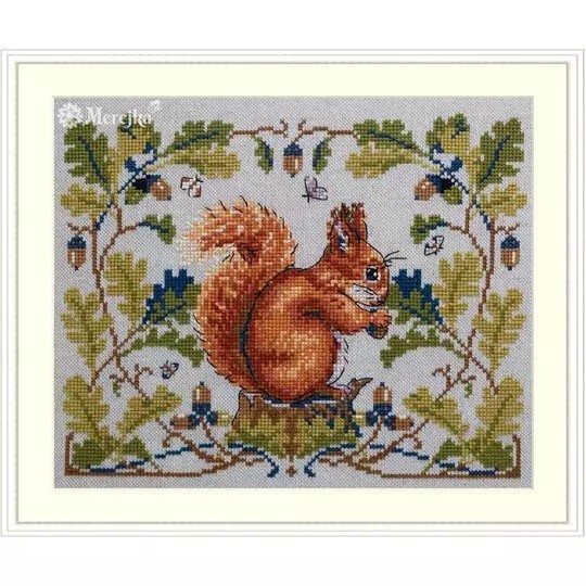 Merejka Squirrel  Cross Stitch Kit