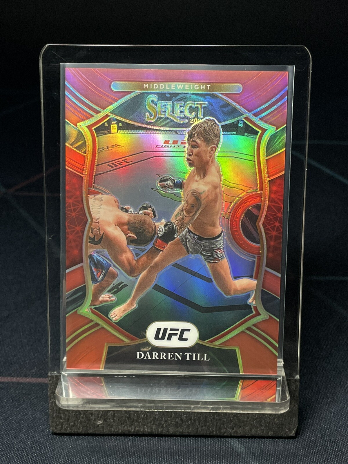 Darren Till 2021 Panini Select UFC Red Disco Concourse /199