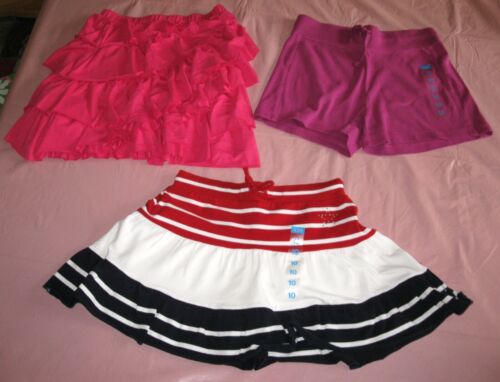 GIRL SZ 10 GYMBOREE MERMAID SKIRT CHILDRENS PLACE STARS&STRIPES SKIRT+SHORTS NWT - Picture 1 of 4