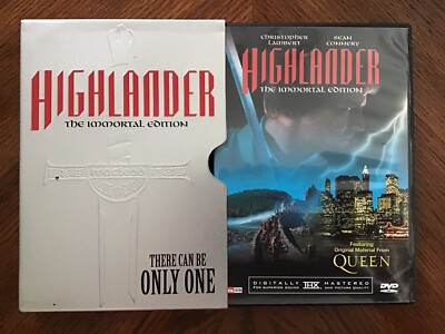 Highlander (DVD,2-Disc Immortal Ed Tin Case W/Queen CD & Booklet) Case Is Broken