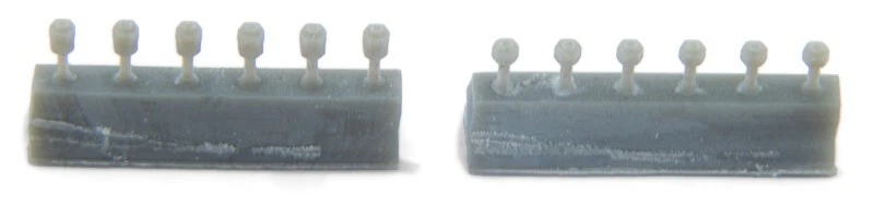 Ford 9x20 Wheels (rim, tire, single & double nut bolt) 2 sets in 1:25 scale - Immagine 4 di 4