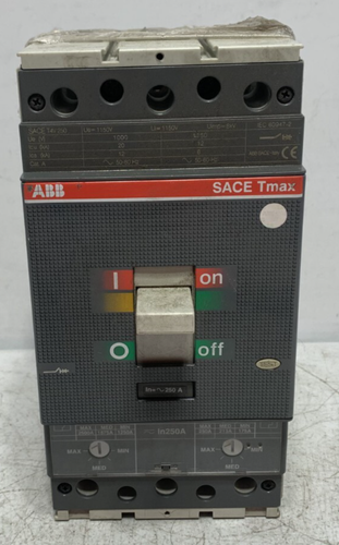 ABB T4V250 SACE TMAX Circuit Breaker 3 Pole 1150VAC