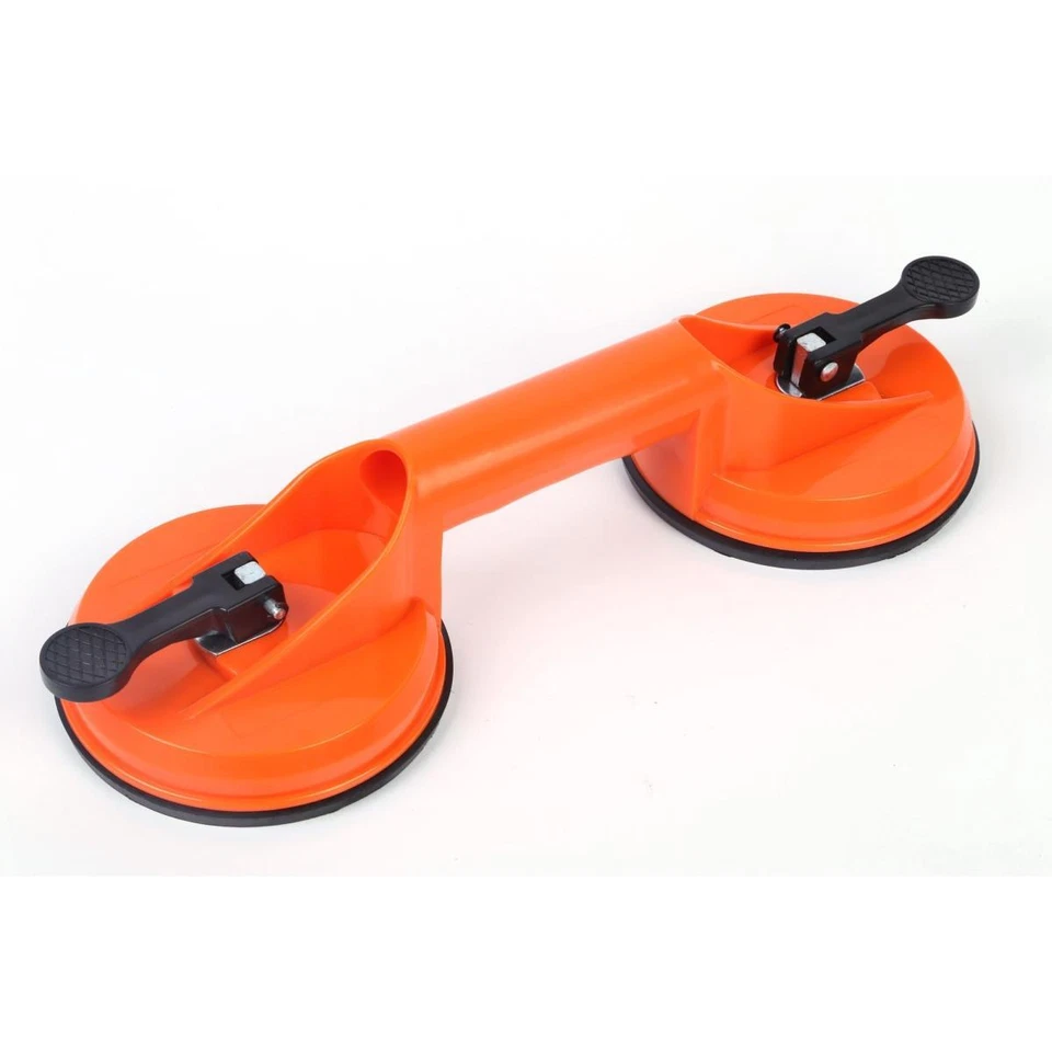 OKKO Saugheber mit 2 Saugnäpfen Glasheber Glassauger Vakuumheber Saugnapfhalter
