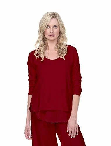 PJ Harlow 3 Piece Long Sleeved Lounge Set Red Small eBay
