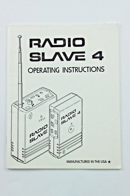 191022 Quantum Instruments Radio Slave 4 Operating Instructions Booklet Genuine