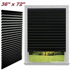 72 Paper Pleated Shade Window Blind Sun Uv Half Blackout Blind Roller Decor