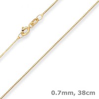 0,7Mm Veneziakette Goldkette Collier Halskette Aus 750 Gold Gelbgold 38Cm