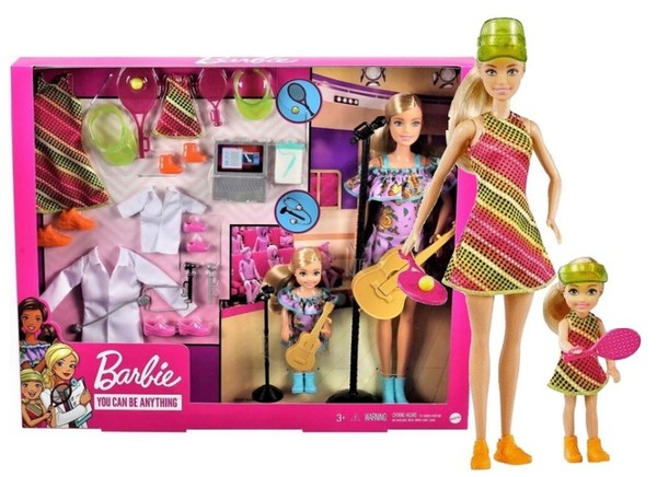 Barbie Chelsea Doll Career 2 Dolls + Clothes GNF01 Mattel-image